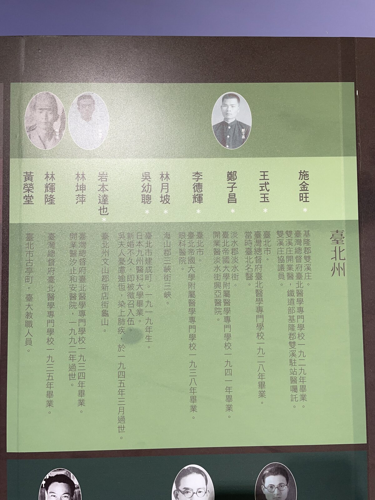 民生故事館神靖丸常設展・臺北州罹難者名錄